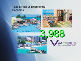 Take a Real vacation to the Bahamas  3,988  