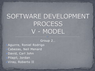 Group 2…
Aguirre, Roniel Rodrigo
Cabezas, Neil Menard
David, Carl John
Pilapil, Jordan
Viray, Roberto II
 