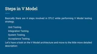 V model in software testing | PPT