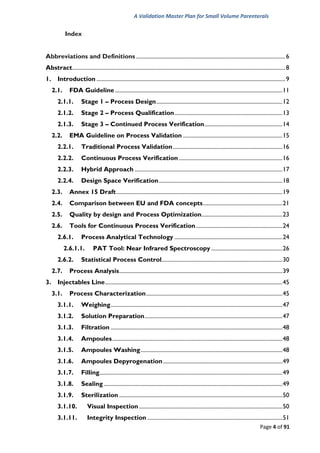 VALIDATION MASTER PLAN | PDF