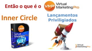 Então o que é o
Inner Circle Lançamentos
Priviligiados
 