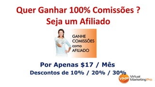 Quer Ganhar 100% Comissões ?
Seja um Afiliado
Por Apenas $17 / Mês
Descontos de 10% / 20% / 30%
 