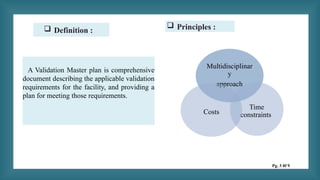 Validation Master Plan (VMP)-A Strategic Framework for Pharmaceutical ...