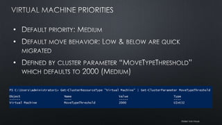 Hands on with Hyper-V Clustering Maintenance Mode & Cluster Aware ...