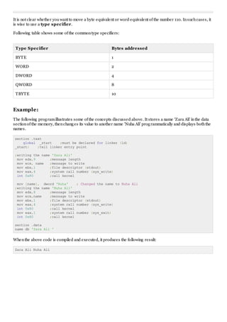 N_Asm Assembly addressing modes (sol) | PDF