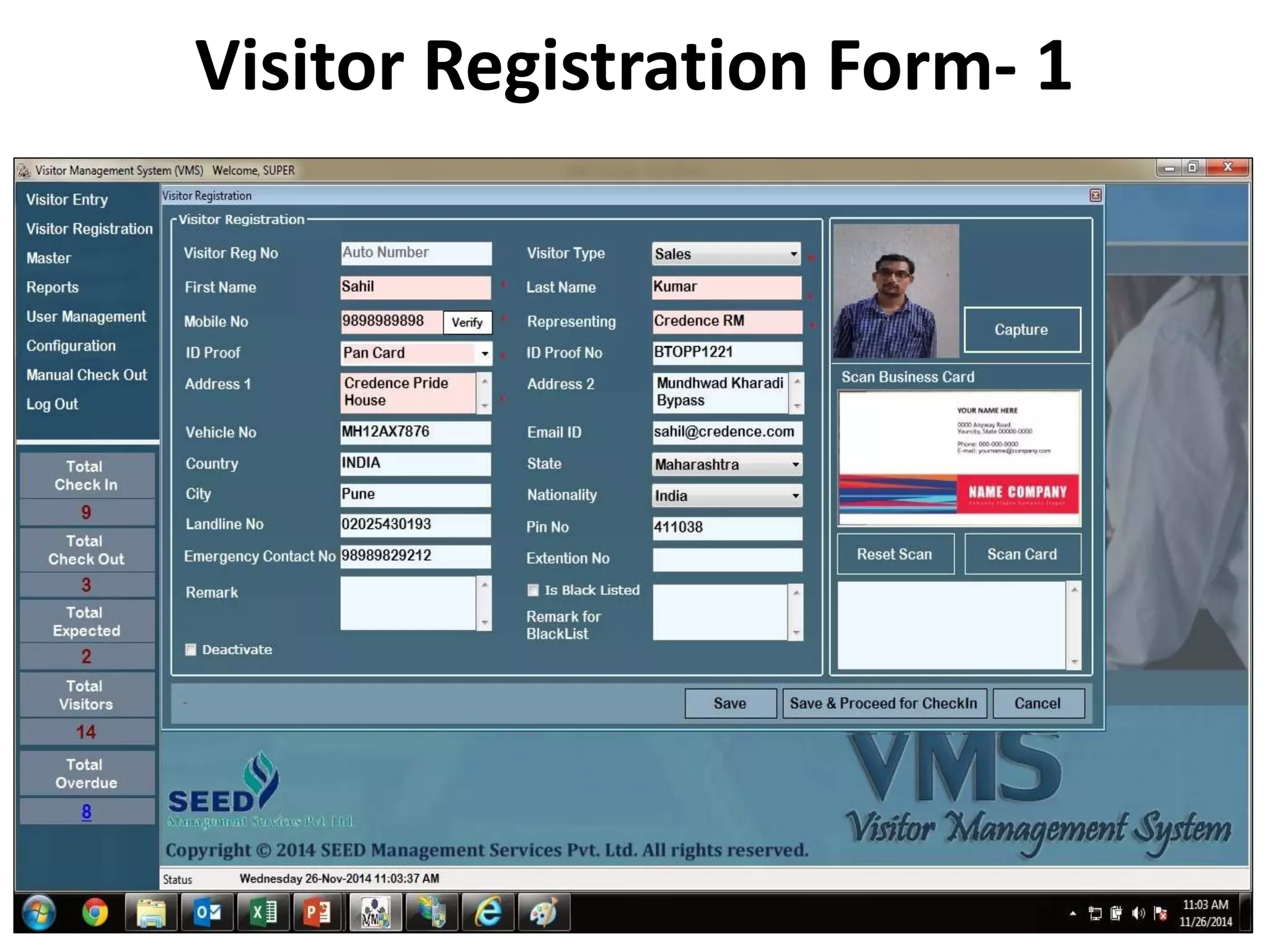 Visitor Registration Form- 1
 