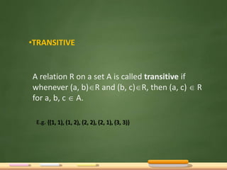 Relations and Its Applications | PPTX