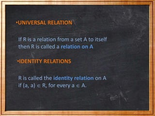 Relations and Its Applications | PPTX