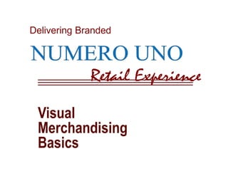 Visual 
Merchandising 
Basics 
 