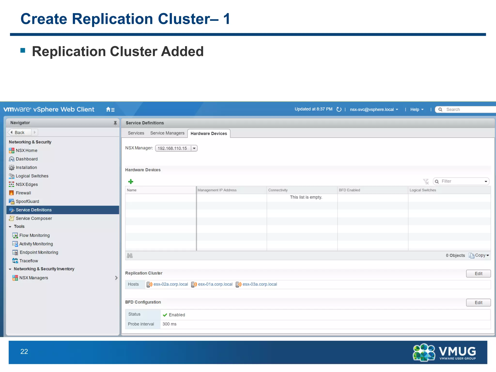 22
Create Replication Cluster– 1
▪ Replication Cluster Added
 