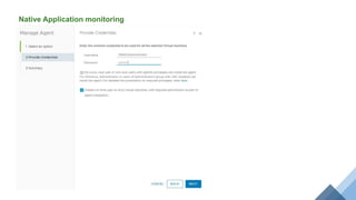 Native Application monitoring
 