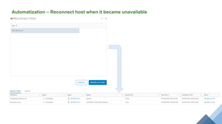 Automatization – Reconnect host when it became unavailable
 