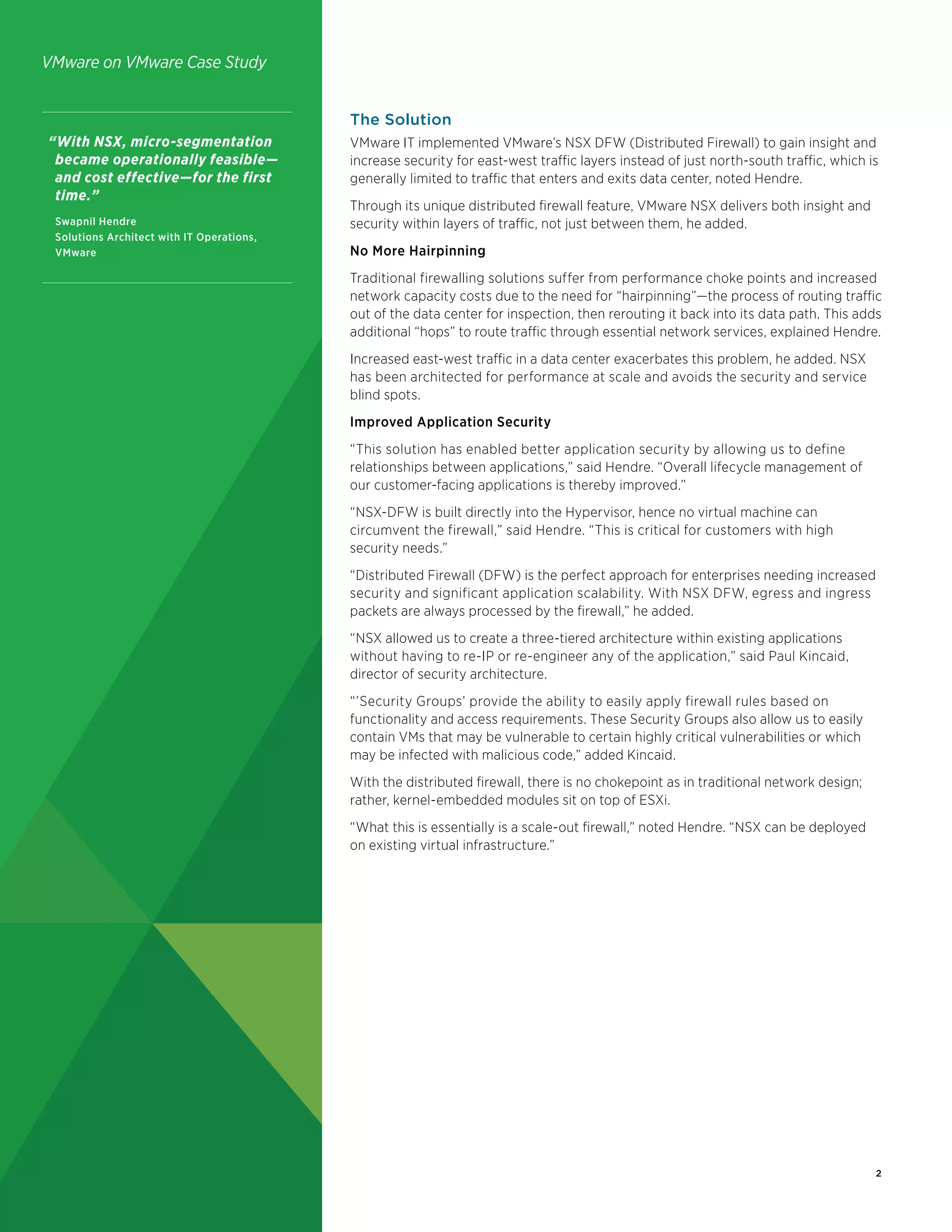 NSX on VMware Data Center | PDF