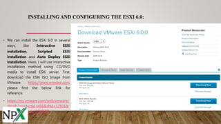VMware ESXi 6.0 Installation Process | PPTX