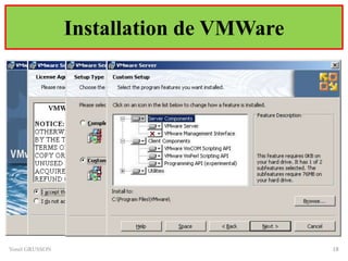 Installation de VMWare
Yonel GRUSSON 18
 