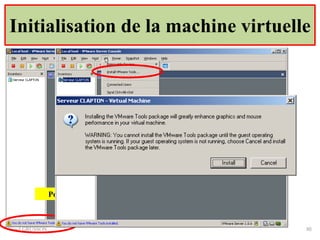 Initialisation de la machine virtuelle
Yonel GRUSSON 30
Pour terminer cette initialisation
 