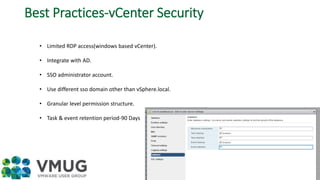 vmwaresbasics users level best practices | PPTX