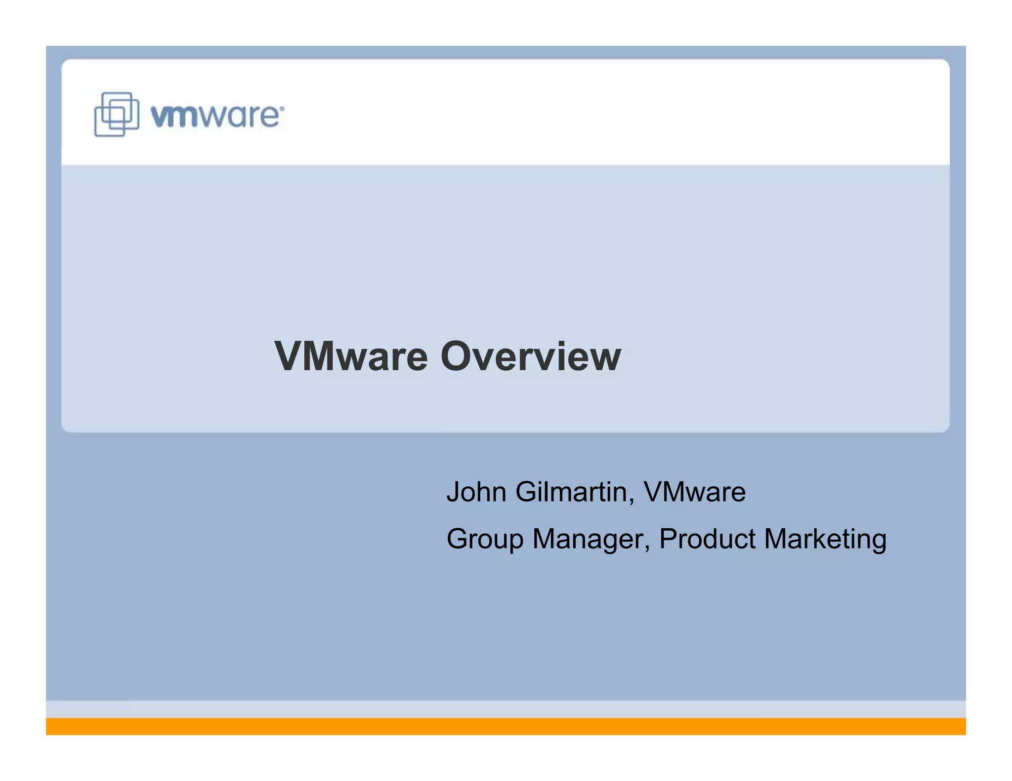 VMware Overview