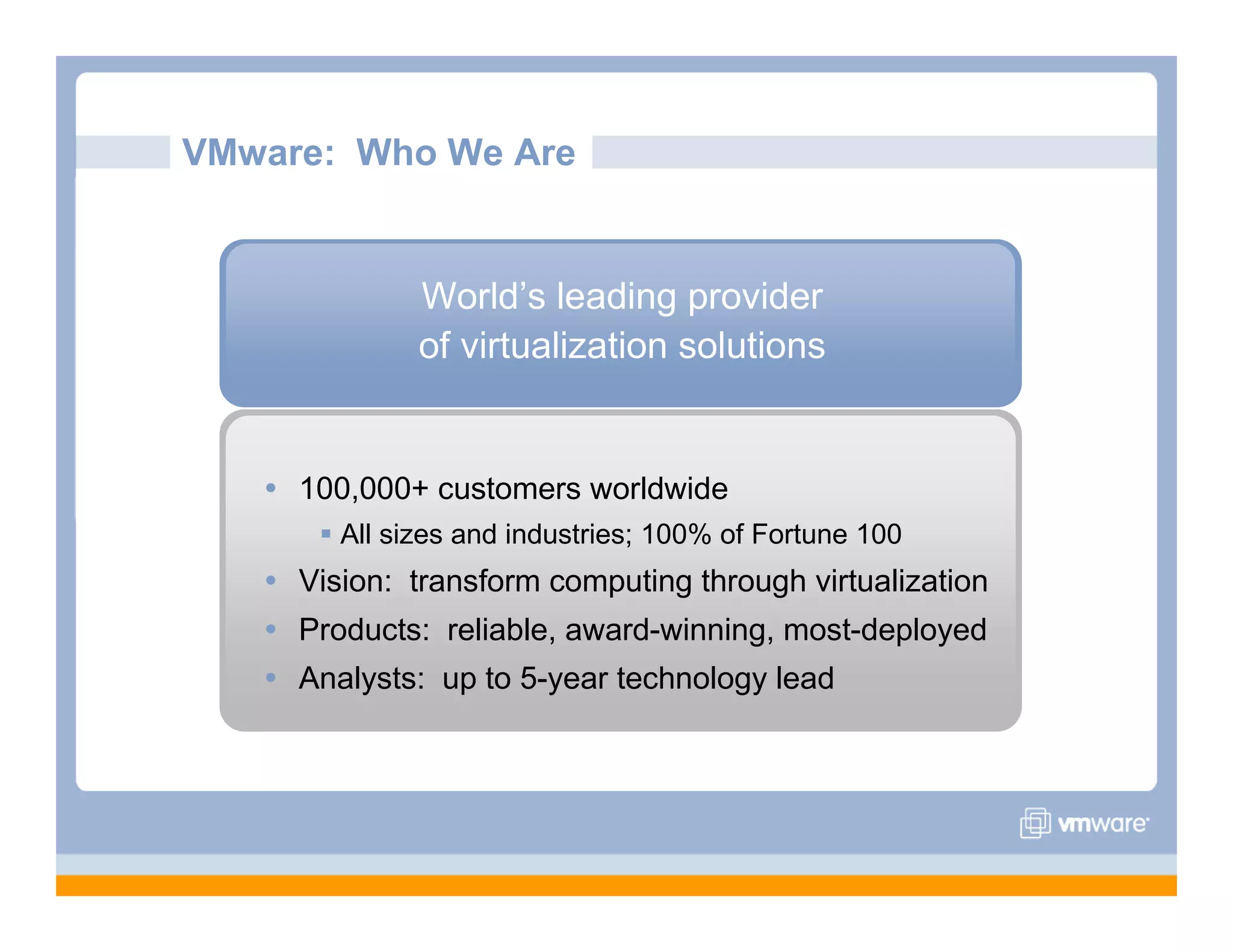 VMware Overview