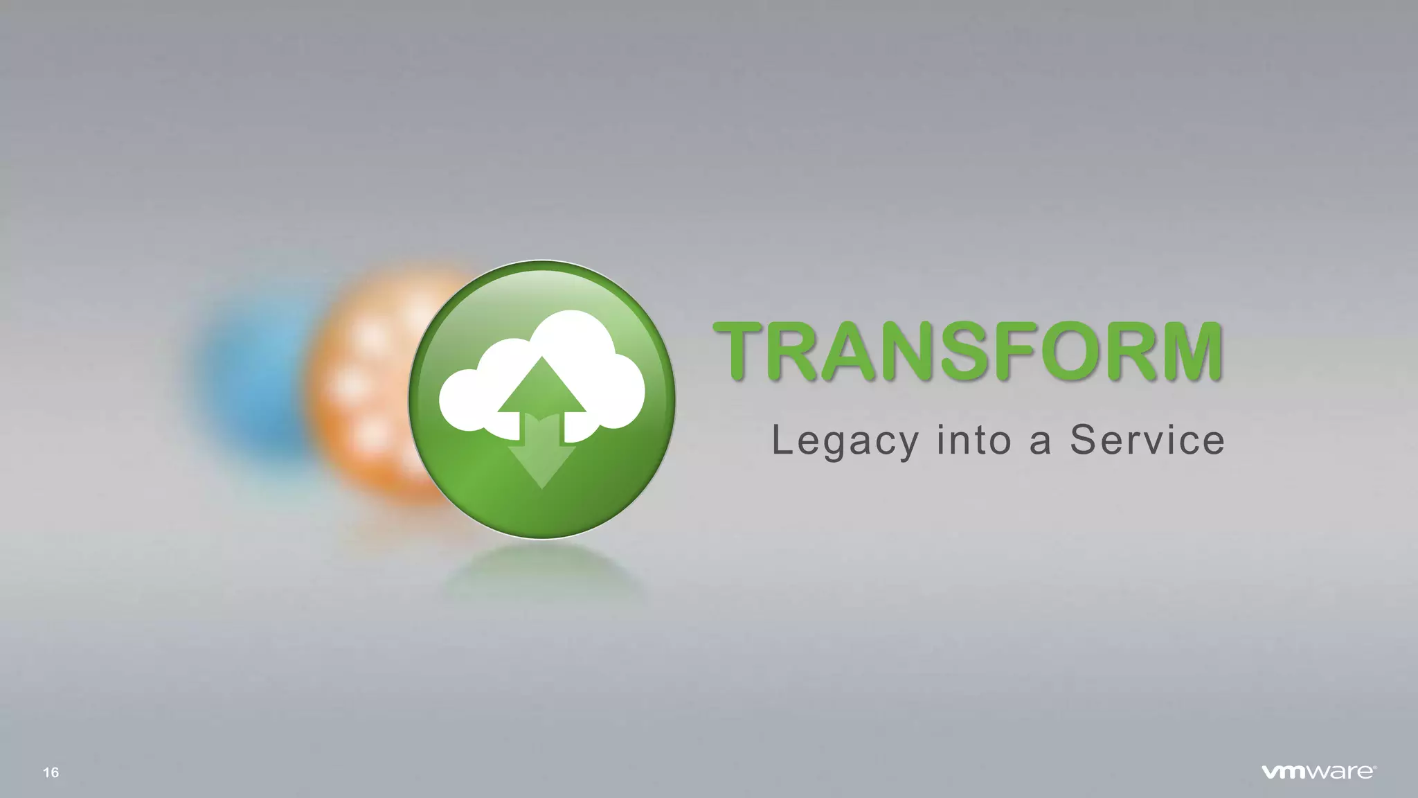 16
Legacy into a Service
TRANSFORM
 