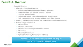 VMware Automation, PowerCLI presented at the Northern California PSUG | PDF