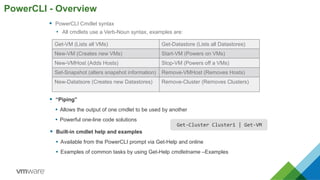 VMware Automation, PowerCLI presented at the Northern California PSUG | PDF