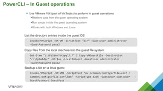VMware Automation, PowerCLI presented at the Northern California PSUG | PDF