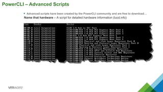 VMware Automation, PowerCLI presented at the Northern California PSUG | PDF
