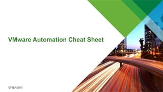 VMware Automation, PowerCLI presented at the Northern California PSUG | PDF
