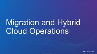 © Copyright 2021 Dell Inc.
71 of 71
Migration and Hybrid
Cloud Operations
 