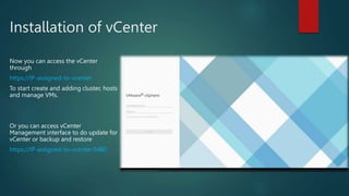 Vmware Data Center Virtualization ESXI and vCenter | PPTX
