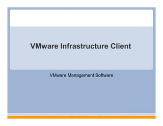 VMware Infrastructure Client


     VMware Management Software
 