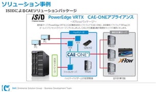 Dell | Enterprise Solution Group – Business Development Team
ソリューション事例
ISIDによるCAEソリューションパッケージ
 