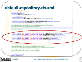 default-repository-ds.xml




   07/18/09   http://www.opensourceecm.fr/search/label/nuxeo   40
 