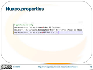 Nuxeo.properties




   07/18/09   http://www.opensourceecm.fr/search/label/nuxeo   45
 