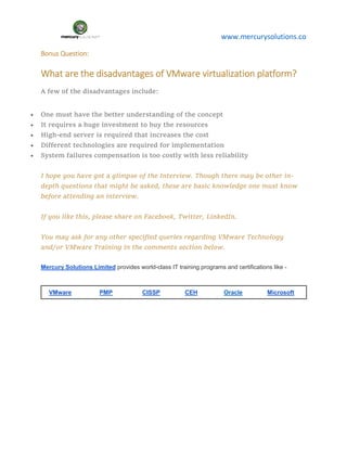 15 Vmware interview questions & answers 2018 | PDF