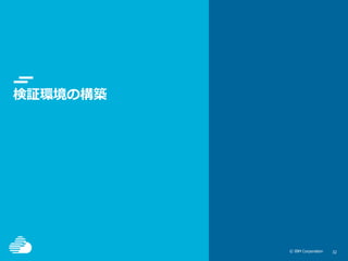 © IBM Corporation 3232© IBM Corporation
検証環境の構築
 