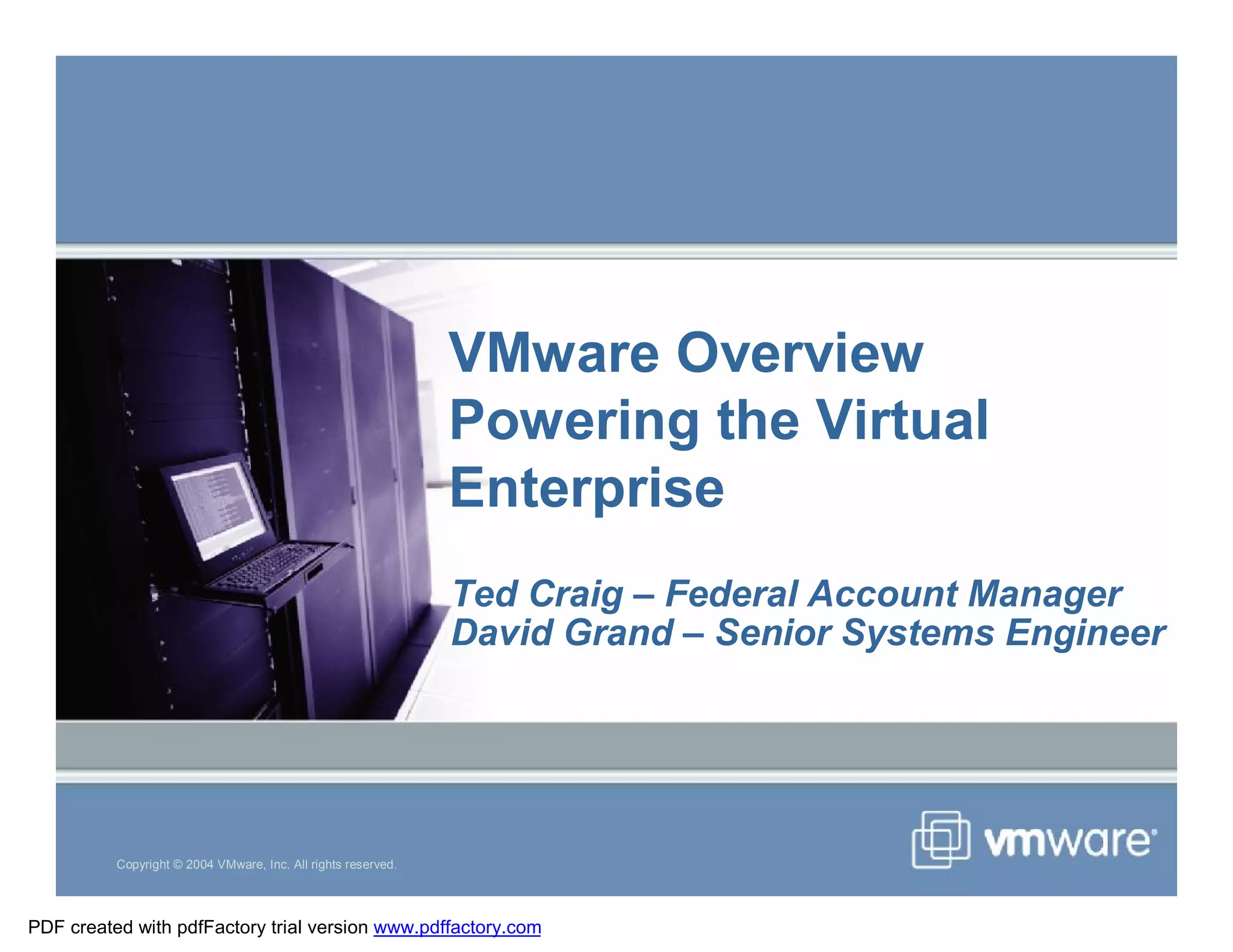 Vmware Overview