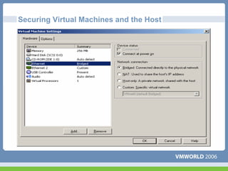 Securing Virtual Machines and the Host
 