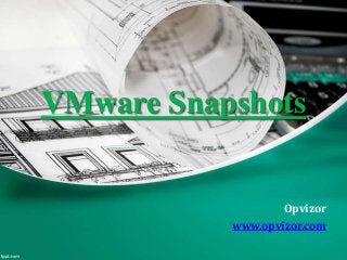 VMware Snapshots
Opvizor
www.opvizor.com
 