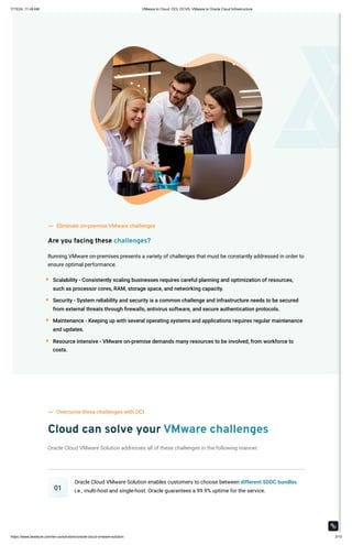 VMware to Cloud: OCI, OCVS, VMware to Oracle Cloud Infrastructure | PDF