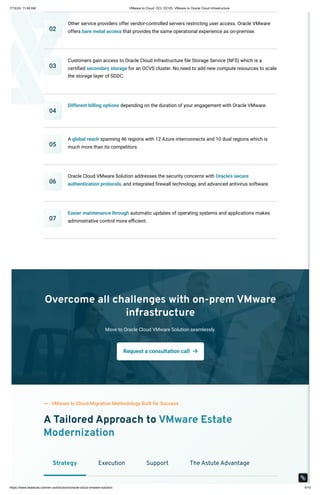 VMware to Cloud: OCI, OCVS, VMware to Oracle Cloud Infrastructure | PDF