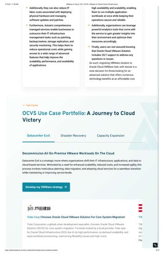 VMware to Cloud: OCI, OCVS, VMware to Oracle Cloud Infrastructure | PDF