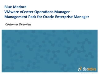 VMware vRealize Operations
Management Pack for
Oracle EM
 