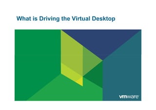 What is Driving the Virtual Desktop
 