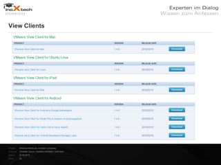 View Clients




Projekt:   Webinar-Reihe der inoXtech University
Referent: Christian Desch | Solution Architekt | inoX-tech
Datum:     22.03.2012
Seite:     25
 