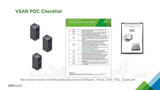 VSAN POC Checklist 
http://www.vmware.com/files/pdf/products/vsan/VMware_Virtual_SAN_POC_Guide.pdf  