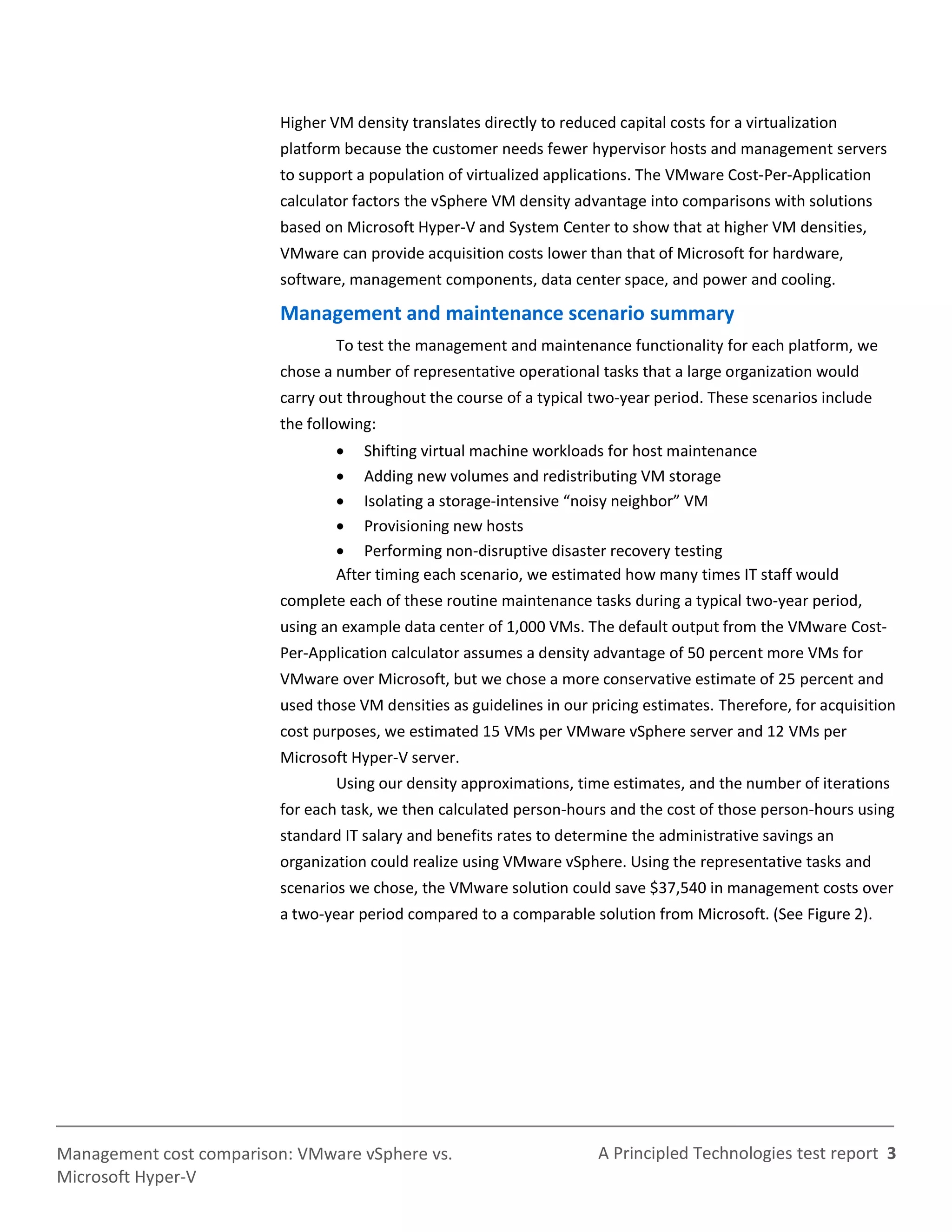 Total cost comparison VMware vSphere vs. Microsoft HyperV PDF