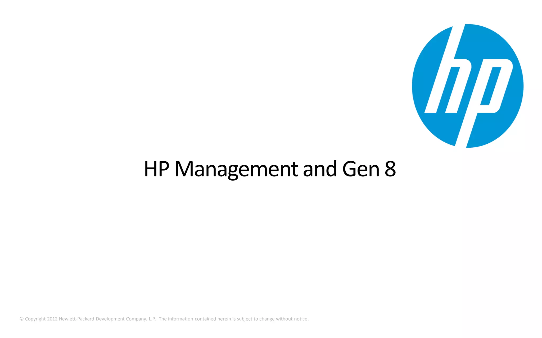 11
Multi-platform Multi-cloud Multi-provider
Our Management Mission
Broker
of IT Services
VMware simplifies and automates IT management
and empowers IT to govern services
across multiple platforms and providers
 