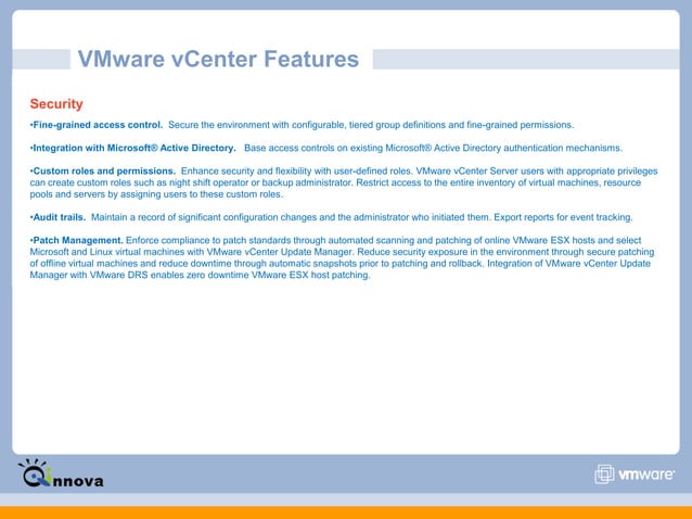 VMware vSphere technical presentation | PPTX